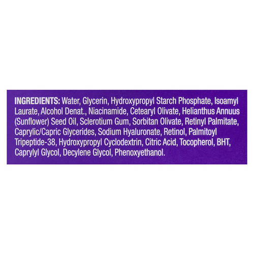 Ingredients 1, Assorted Retinol Skincare
