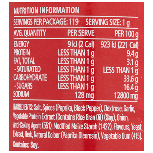 Nutrients 1, Chipotle Seasoning 119g