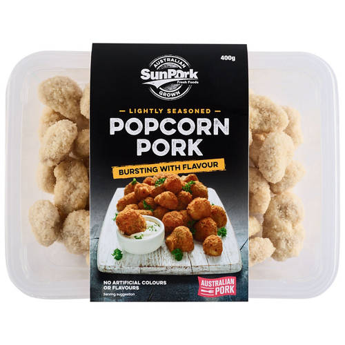 Front shot 1, Popcorn Pork Lightly Seasoned 400g
