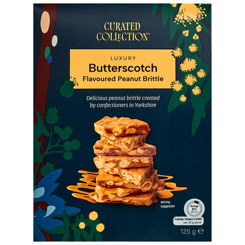 Front shot 2, Gourmet Butterscotch Peanut Brittle 150g