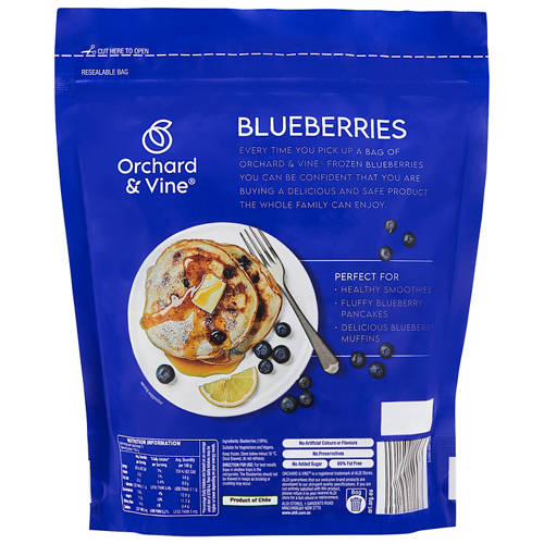 Front shot 2, Blueberries 500g