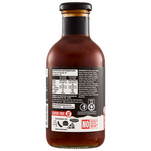 Front shot 3, BBQ Sauce Signature 550g