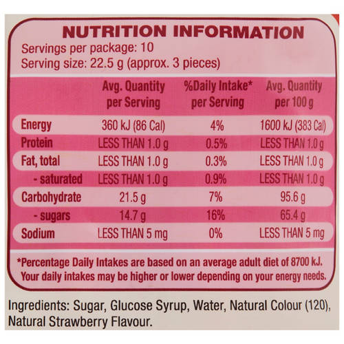 Nutrients 1, Candy Canes Strawberry 225g
