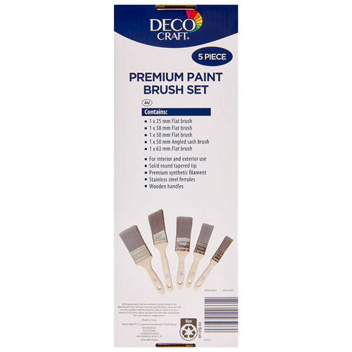 Front shot 3, Premium Brush Set 5 Pcs