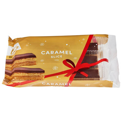 Front shot 2, Caramel Mixed Slices 6 Pack 240g