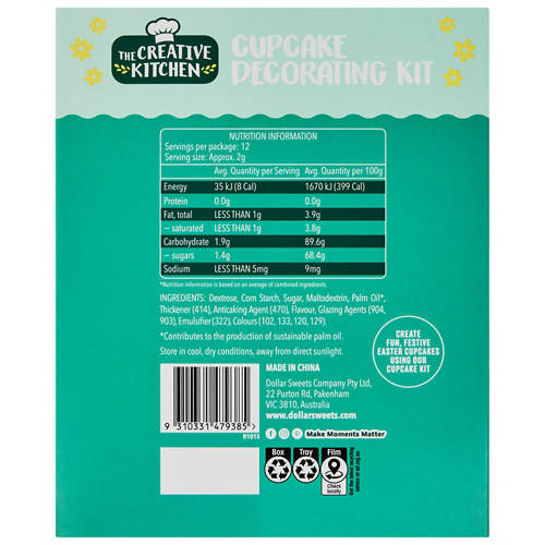 Front shot 2, Easter Cupcake Decorating Kit 25g