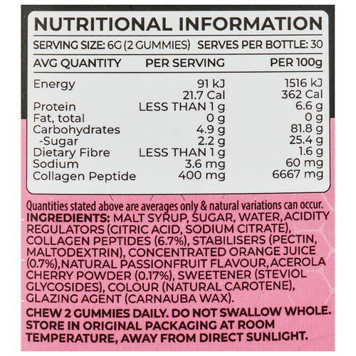 Nutrients 1, Collagen Gummies 60 Pack