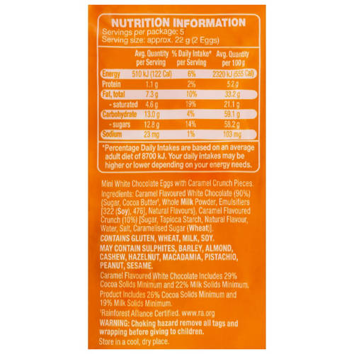 Nutrients 1, White Chocolate Cramel Crunch 120g