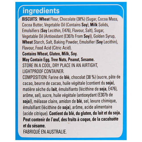 Ingredients 1, Original TeeVee Biscuits 175g