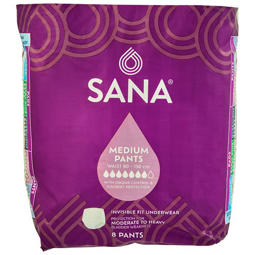 Front shot 2, Incontinence Pants for Women Medium or Large 8 Pack