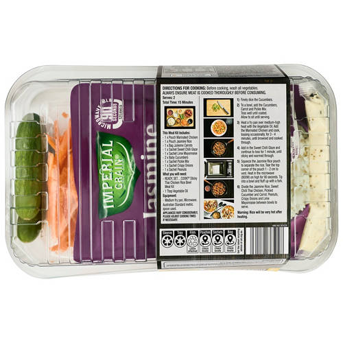Front shot 2, Sticky Thai Style RSPCA Approved Chicken Rice Bowl Meal Kit 785g