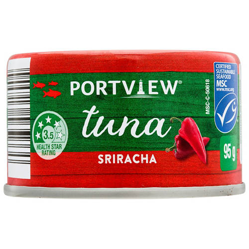 Front shot 2, Flavoured Tuna 95g - Sriracha