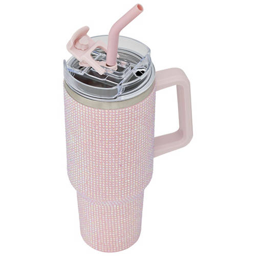 Front shot 2, Diamante Travel Mug or Bottle