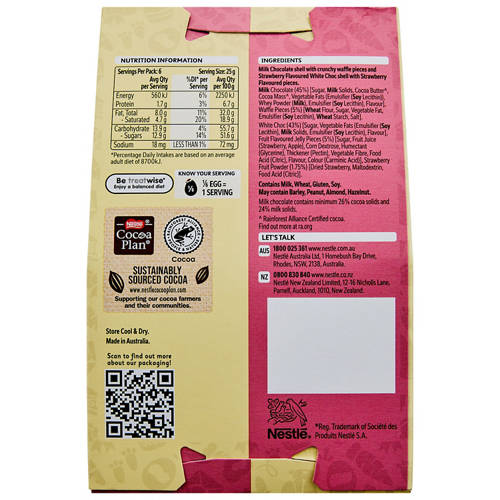 Front shot 3, Strawberry Shortcake Duo Eggs 200g