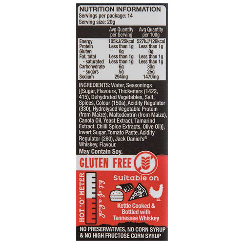 Nutrients 1, Tennessee Original BBQ Sauce 280g