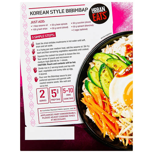 Front shot 3, Korean Style Bibimbap Meal Kit 335g