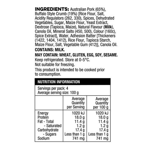 Nutrients 1, Popcorn Pork 400g
