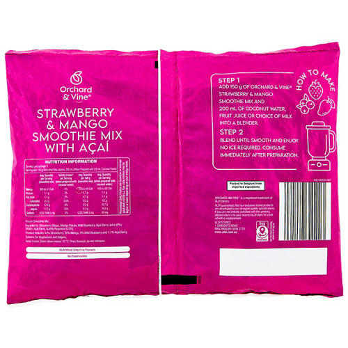 Front shot 2, Strawberry & Mango Smoothie Mix with Acai 450g