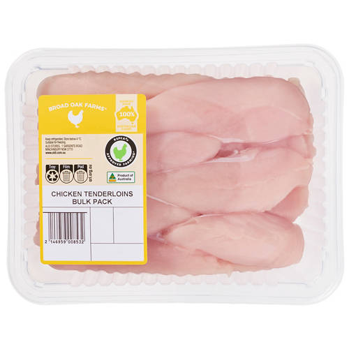 Front shot 1, RSPCA Approved Chicken Tenderloins Bulk Pack