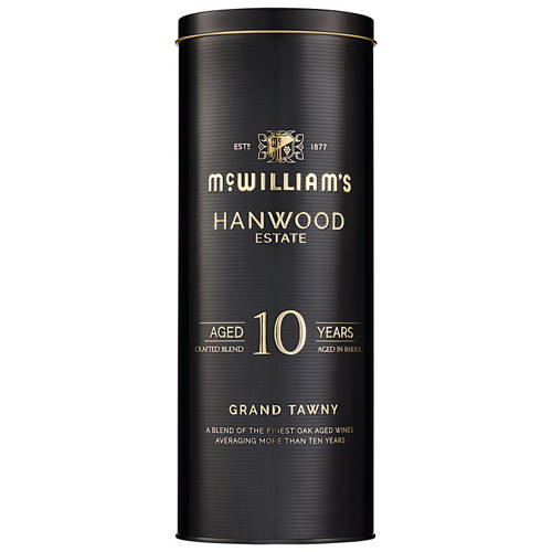 Front shot 3, Hanwood 10yo Tawny Gift Tin