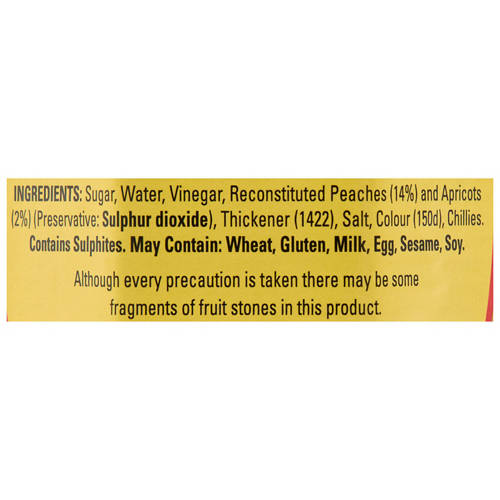 Ingredients 1, Original Chutney 470g