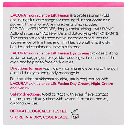 Front shot 4, Lift Fusion Anti Aging Lifting Eye Cream 15ml