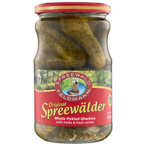 Front shot 2, Spreewalder Whole Pickled Gherkins