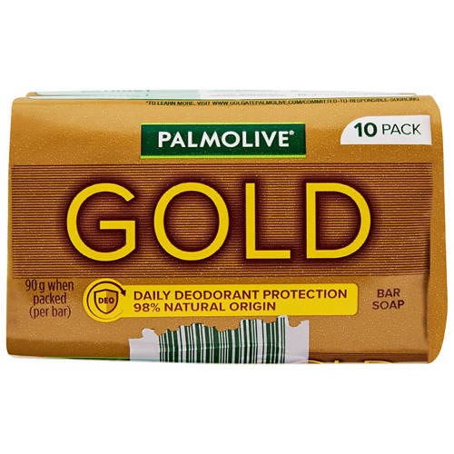 Front shot 3, Gold Soap Bar 10 x 90g