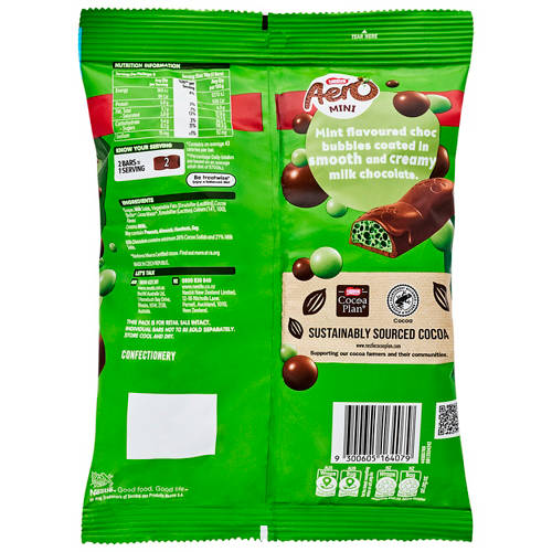 Front shot 2, Aero Chocolate Mini Mint 18 Pack 144g