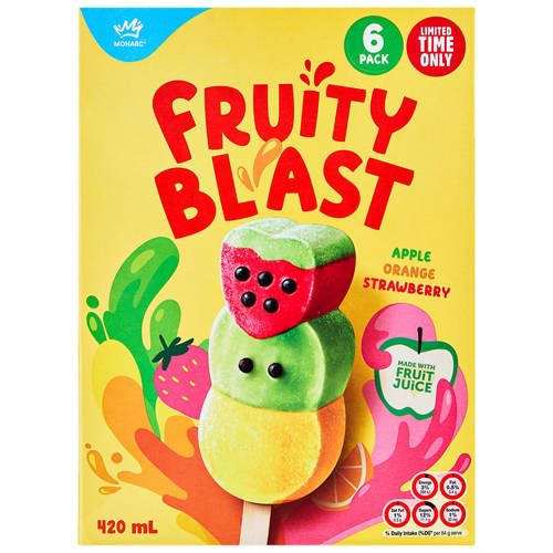 Front shot 2, Fruity Blast 6 Pack 420ml