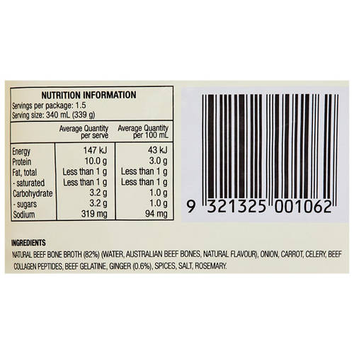 Nutrients 1, Natural Bone Broth 500ml Chicken