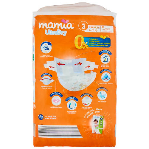 Front shot 3, Size 3 Nappies 6-11kg 56 Pack