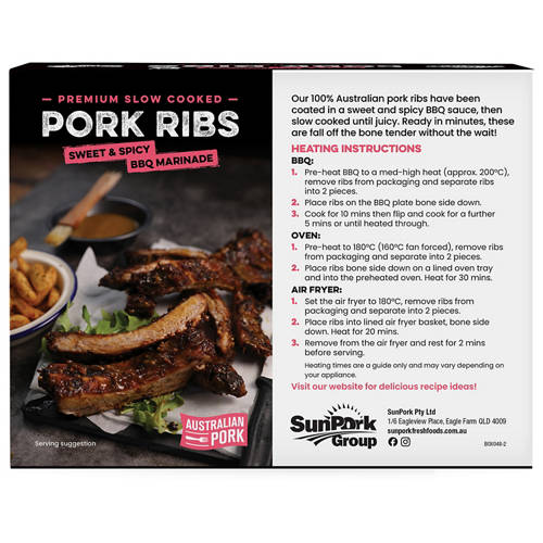Front shot 3, Sweet and Spicy BBQ Pork Ribs