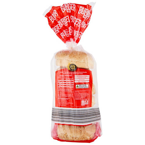 Front shot 2, Burger Buns 6 Pack 520g