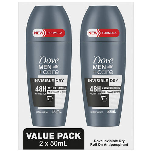 Assorted Men's and Women's Anti-Perspirant Roll on Deodorant 2 Pack 50ml
