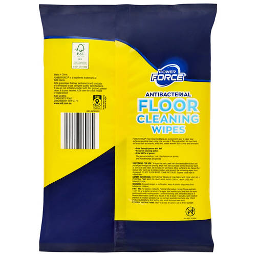 Front shot 2, Floor Cleaning Wipes 25 Pack