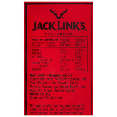 Nutrients 1, Beef Jerky Original 150g