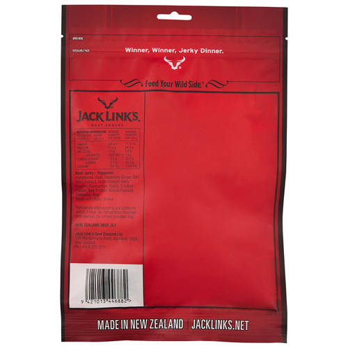 Front shot 2, Beef Jerky Peppered 150g