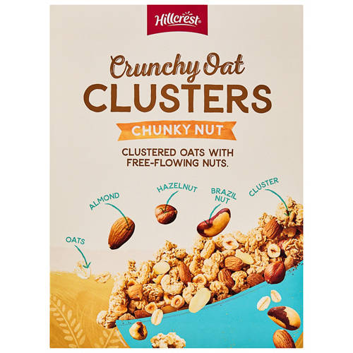 Front shot 3, Crunchy Oat Clusters 500g