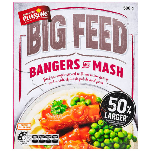 Front shot 2, Bangers & Mash 500g