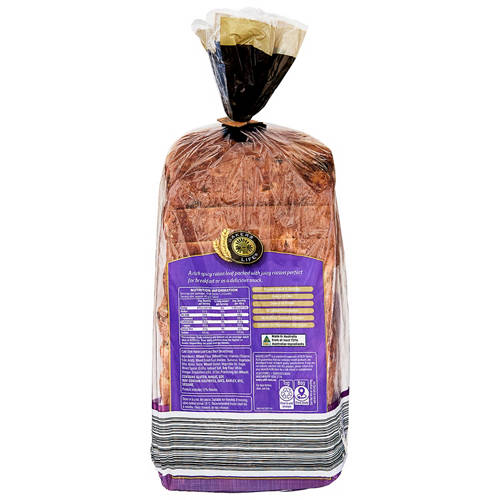 Front shot 2, Café Style Raisin Loaf 600g