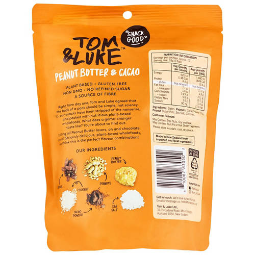 Front shot 2, Snackaballs 35 Pack 396g - Peanut Butter Cacao