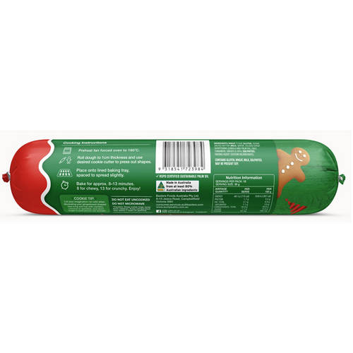 Front shot 2, Gingerbread Cookie Dough 450g