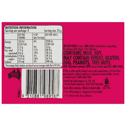 Nutrients 1, Chocolate Heart 100g