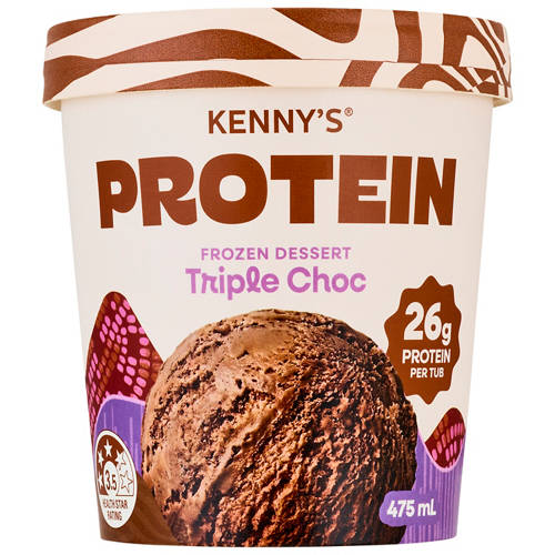 Front shot 2, Triple Choc Protein Frozen Dessert 475ml