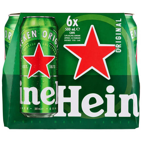 Front shot 2, Beer Can 500ml 6 Pack