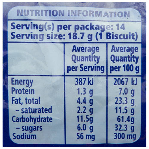 Nutrients 1, Hobnobs Milk Chocolate 262g