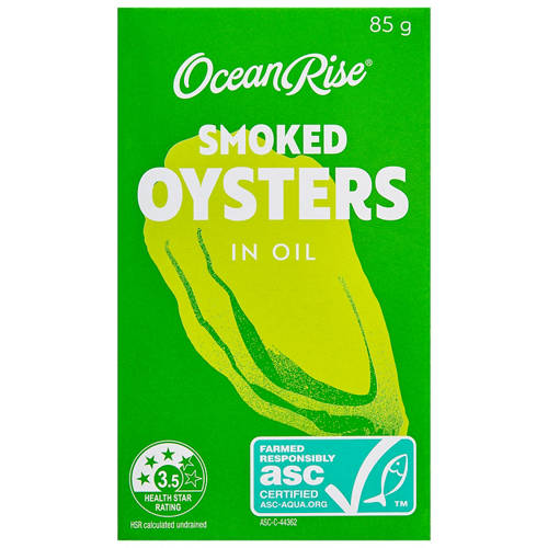 Front shot 2, Smoked Oysters in Oil 85g