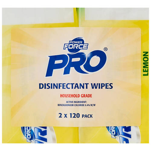 Front shot 4, Disinfectant Wipes 2 x 120 Pack