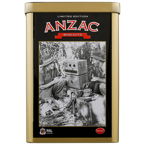 Front shot 2, Anzac Biscuit Tin 300g